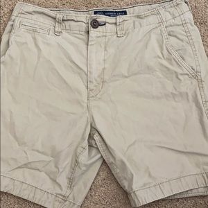 American Eagle Khaki Prep Shorts